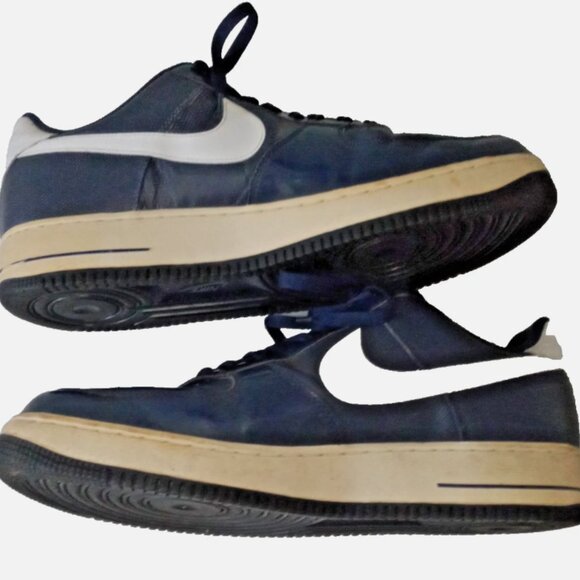 Nike Air Force 1 Men’s Sz 14 Navy Blue Patent Leather 315122-410 Sneakers - Picture 9 of 11